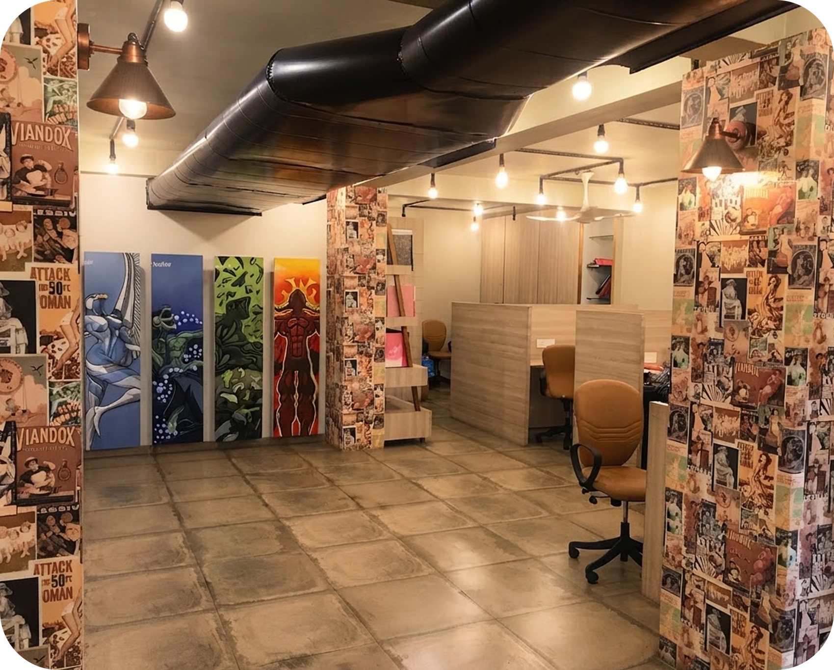 Maheshwari studio interior
