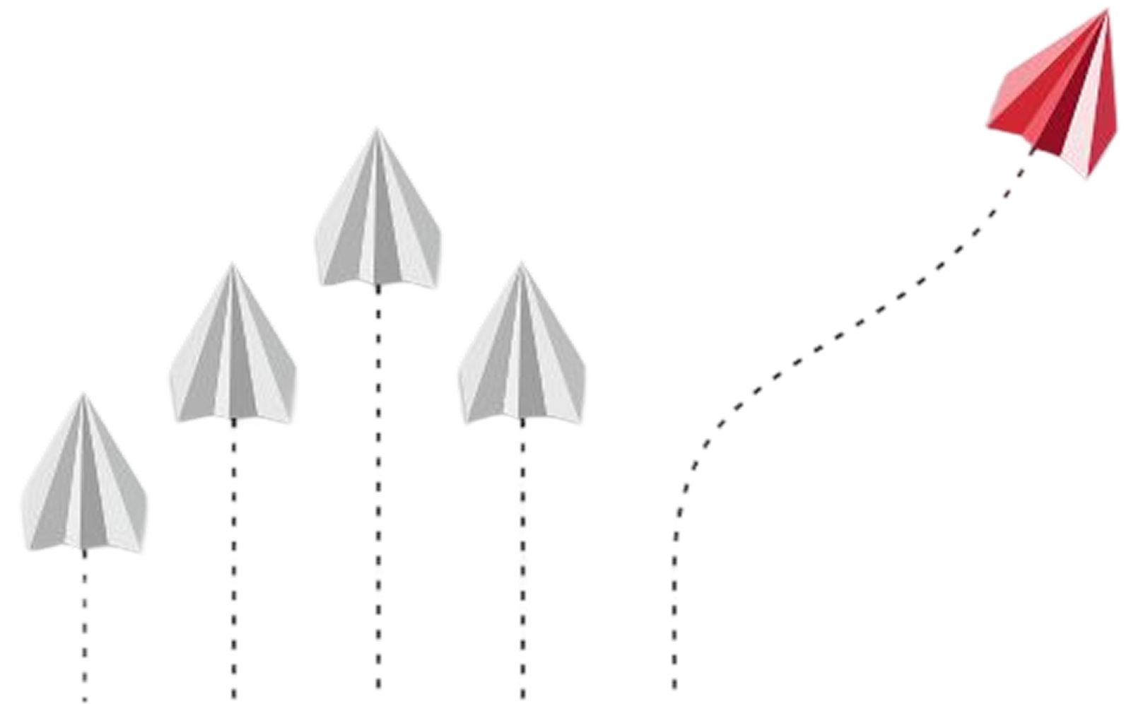 Paper planes charting a new route