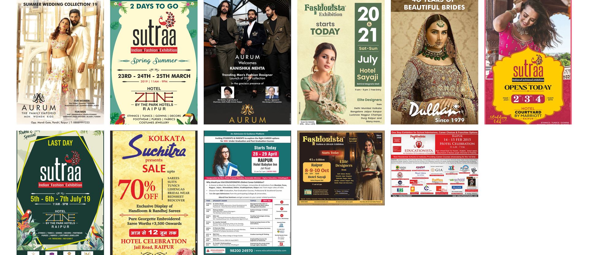 Exhibition campaign work by Maheshwari Publicity Service