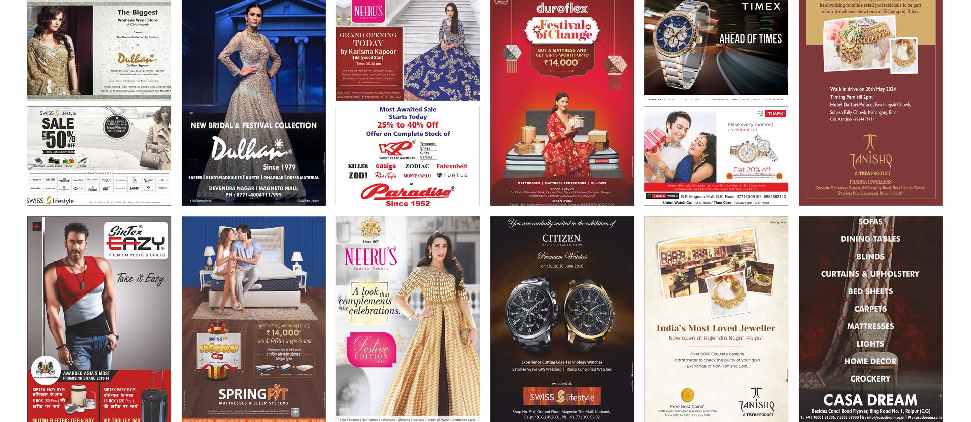 Lifestyle campaign work by Maheshwari Publicity Service